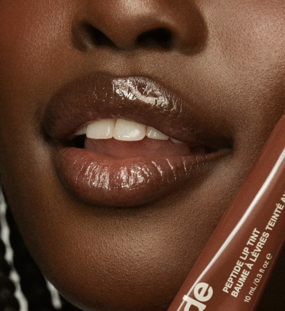 ayen with peptide lip tint honey mango