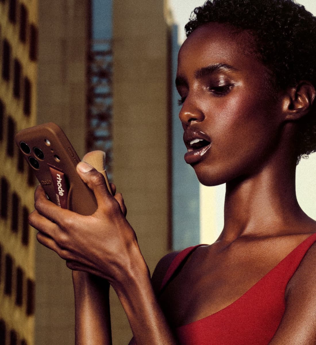 bibi with lip case bronze